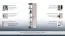 Jugendzimmer - Schrank Aalst 05, Farbe: Eiche / Creme / Schwarz - Abmessungen: 190 x 60 x 40 cm (H x B x T)