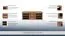 TV-Unterschrank Salta 08, Farbe: Braun - 54 x 149 x 51 cm (H x B x T)