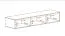Modernes TV Lowboard Raudberg 02, Farbe: Weiß - Abmessungen: 30 x 160 x 40 cm (H x B x T), mit drei Fächern
