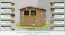 Gartenhaus 2,9 x 2,9 Meter (inkl. Dach) | Naturbelassen | Satteldach | 28 mm Blockbohlen Abbildung