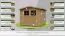 Gartenhaus 3,4 x 3,4 Meter (inkl. Dach) | Naturbelassen | Satteldach | 28 mm Blockbohlen Abbildung