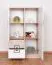 Kinderzimmer - Kommode Fabian 07, Farbe: Eiche Hellbraun / Weiß / Grau - 130 x 80 x 40 cm (H x B x T)