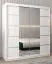 180 cm breiter Kleiderschrank mit 2 Türen | 10 Fächer | Farbe: Weiß Abbildung