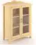 Regalschrank, Vitrine, 100 cm breit, Kiefer Holz-Massiv, Optik: Natur Abbildung