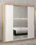Schiebetürenschrank / Kleiderschrank Bisaurin 4B mit Spiegel, Farbe: Eiche Sonoma / Weiß matt - Abmessungen: 200 x 180 x 62 cm ( H x B x T)