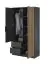 Kleiderschrank mit zwei Türen Leeds 07, Farbe: Graphit - Abmessungen: 200 x 105 x 51 cm (H x B x T)