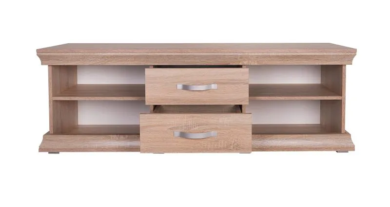 TV-Unterschrank Wewak 19, Farbe: Sonoma Eiche - Abmessungen: 59 x 160 x 42 cm (H x B x T)