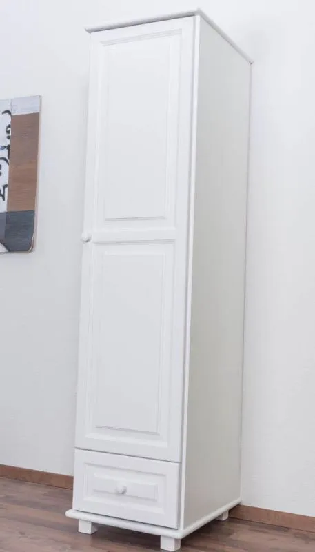 weißer Schrank Massivholz 190x47x60 cm Abbildung