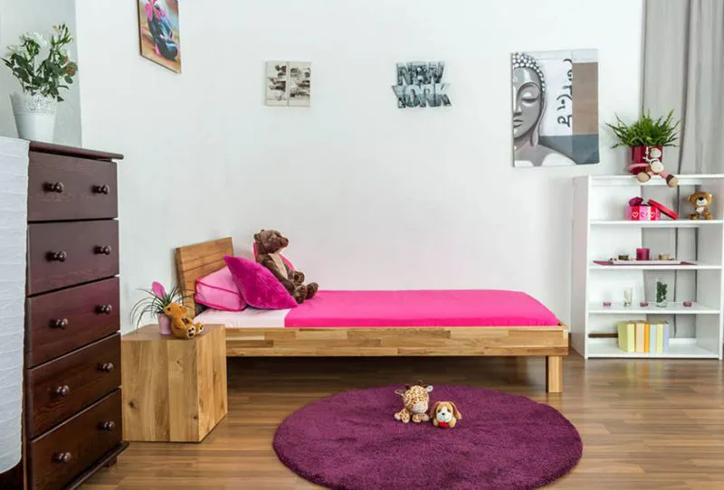 Futonbett Eiche 90 x 200 cm geölt Abbildung