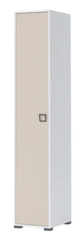 Kleiderschrank, Breite: 44 cm, Farbe: Weiß Abbildung