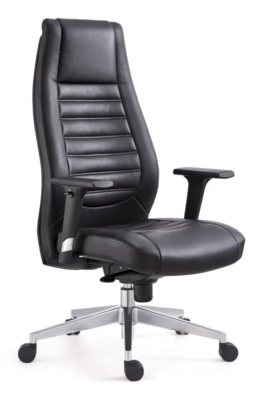 Drehstuhl Tamest 115, Farbe: Schwarz - Abmessungen: 116 - 125 x 64 x 66 cm (H x B x T)