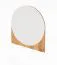 Spiegel Wellsford 46 Wildeiche massiv geölt - Abmessungen: 62 x 55 x 2 cm (H x B x T)