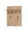 Schlichte Garderobe mit sechs Haken Paduna 03, Farbe: Eiche Artisan, eine Ablagefläche, ABS-Kantenschutz, Maße: 83 x 66 x 19,5 cm, für den Vorraum