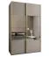 Kleiderschrank / Schiebetürenschrank | Spiegel | Soft-Close | 2 Kleiderstangen | 2 Schiebetüren | 245,5 x 160 x 64 cm | 11 Fächer | Farbe: Kaschmir
