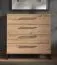 Modernes Schlafzimmer Komplett - Set B Crina, 6-teilig, ein Kleiderschrank, ein Doppelbett, zwei Nachtkommoden, eine Kommode und ein Spiegel, ABS-Kantenschutz