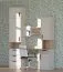 Schrank | Kaschmir / Eiche Cremona | Fafe 06 | 1 Tür | 1 offenes Fach | 3 Schubladen | Zweifarbig | 4 Fächer | Soft Close | 195 x 52 x 40 cm