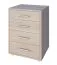 Kommode Garut 09 Farbe: Sonoma Eiche - Abmessungen: 66 x 50 x 50 cm (H x B x T)
