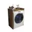 Waschmaschinen Abdeckung Karwendel 03, Farbe: Eiche Artisan - Abmessungen: 97,5 x 64 x 50 cm (H x B x T)