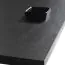 Schmale Kommode mit drei Schubladen Margate 02, Farbe: Schwarz - Abmessungen: 83 x 97 x 38 cm (H x B x T)