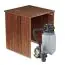 Hot Tub 01 aus Fichtenholz geeignet für 4-6 Personen, Thermodeckel, Kombimassagedüsen, Sandfilter, Holzbox und Wärmedämmung, Weiß, mit LED-Beleuchtung