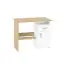 Schreibtisch Sunnyvale 11, Farbe: Sonoma Eiche hell / Weiß - Abmessungen: 74 x 89 x 55 cm (H x B x T)