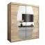 Schiebetürenschrank / Kleiderschrank Calvitero 04 mit Spiegel, Farbe: Eiche Sonoma - Abmessungen: 200 x 180 x 62 cm ( H x B x T)