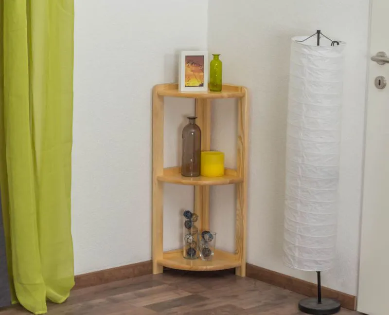 Eckregal aus Holz