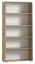 Regal Curug 17, Farbe: Eiche - Abmessungen: 188 x 90 x 34 cm (H x B x T)