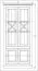 Vitrine "Kilkis" Kiefer altweiß 10 - 204 x 98 x 44 cm (H x B x T)