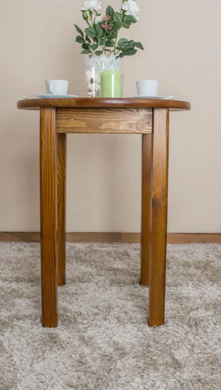Runder Tisch Kiefernholz