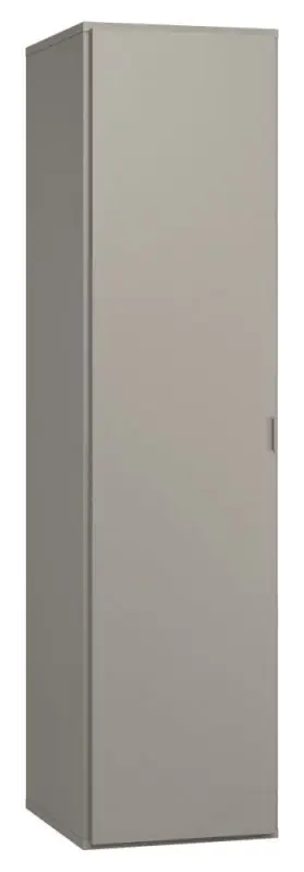 Schmaler 47 cm breiter Kleiderschrank mit 1 Tür | Farbe: Grau Abbildung