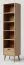 Regal Eiche massiv natur Aurornis 19 - Abmessungen: 200 x 50 x 40 cm (H x B x T)