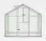 Gewächshaus - Glashaus Radicchio L7, Wände: 4 mm gehärtetes Glas, Dach: 6 mm HKP mehrwandig, Grundfläche: 6,40 m² - Abmessungen: 290 x 220 cm (L x B)