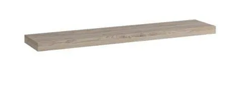 Bücherregal - 120 cm breit, teilmassiv, Farbe: Natur / Weiß Abbildung