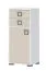 Kommode 22, Farbe: Weiß / Creme - Abmessungen: 102 x 44 x 37 cm (H x B x T)