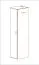 Hängeschrank | Farbe: Kaschmir | 3 Holzeinlegeböden | Push-to-open Funktion | 1 Drehtür | Maße: 40 x 29 x 170 cm | 4 Fächer