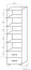 Regal Ciomas 28, Farbe: Sonoma Eiche / Grau - Abmessungen: 190 x 50 x 40 cm (H x B x T)