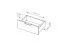 Moderne Kommode mit edlen Gold Griffen Raoued 01, Farbe: Anthrazit - Abmessungen: 103 x 123 x 39,5 cm (H x B x T), mit zwei Schubladen