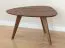 Ovaler Couchtisch Erdre 01, aus Massivholz Eiche, geölt, hochwertig verarbeitet, Maße: 69 x 67 x 41,5 cm, Farbe: Tabacco, minimalistisch und natürlich