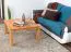 Wohnzimmertisch Kernbuche Massivholz Farbe: Natur 45x80x80 cm
