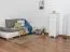 Kommode Kiefer massiv Vollholz weiß lackiert 031 - Abmessung  122 x 40 x 47 cm (H x B x T)