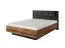 Schlafzimmer - Set A Jendouba | 4-teilig | Farbe: Kastanie / Anthrazit | Soft-Close-Funktion | Griffe & Beine: Metall | ABS-Schutzkanten | zwei Nachtkommoden