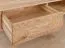 Wohnzimmer Komplett - Set A Sienne, 4-teilig, Massivholz Wildeiche, push-to-open, gebürstet und geölt, inklusive LED-Beleuchtung