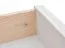 Schminktisch Gyronde 35, Kiefer massiv Vollholz, Farbe: Weiß / Walnuss - 85 x 93 x 45 cm (H x B x T)