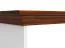 Schreibtisch Gyronde 31, Kiefer massiv Vollholz, Farbe: Weiß / Walnuss - 77 x 130 x 53 cm (H x B x T)