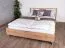 Doppelbett Braianik 06 in Eiche Wotan / Beige, Liegefläche: 160 x 200 cm, inklusive Lattenrost, 92 x 171 x 207 cm, passend für Schlafzimmer, Füße 36 mm dick