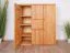 Hohe Kommode Kapiti 21 mit Soft Close System, ausgezeichnete Qualität, Kernbuche Massivholz geölt, Maße: 129 x 111 x 45 cm, vier Türen, eine Schublade