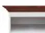 TV-Unterschrank Gyronde 09, Kiefer massiv Vollholz, Farbe: Weiß / Walnuss - 53 x 111 x 53 cm (H x B x T)
