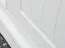 Vitrine Gyronde 15, Kiefer massiv Vollholz, Farbe: Weiß / Eiche - 190 x 90 x 45 cm (H x B x T)