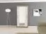 100 cm breiter Kleiderschrank mit 2 Türen | 5 Fächer | Farbe: Sonoma Eiche / Weiß Abbildung